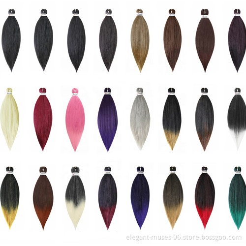 wholesale Jumbo yaki hair pre stretched braiding hair pony braiding  EZ EASY Braid